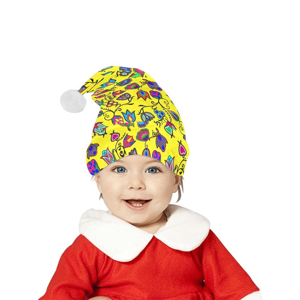 Indigenous Paisley Yellow Santa Hat Santa Hat e-joyer