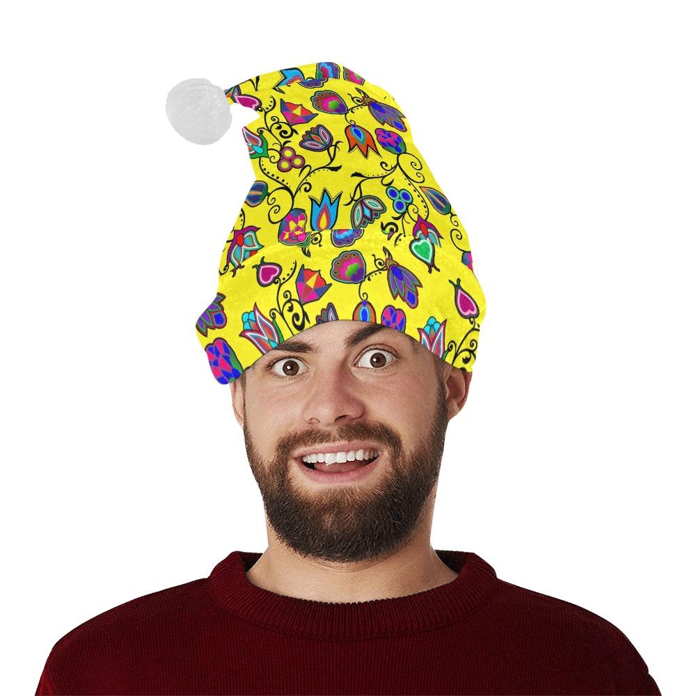 Indigenous Paisley Yellow Santa Hat Santa Hat e-joyer