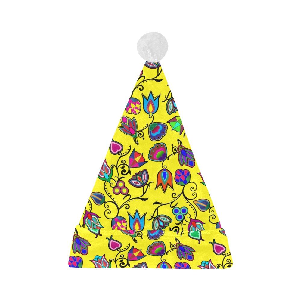 Indigenous Paisley Yellow Santa Hat Santa Hat e-joyer