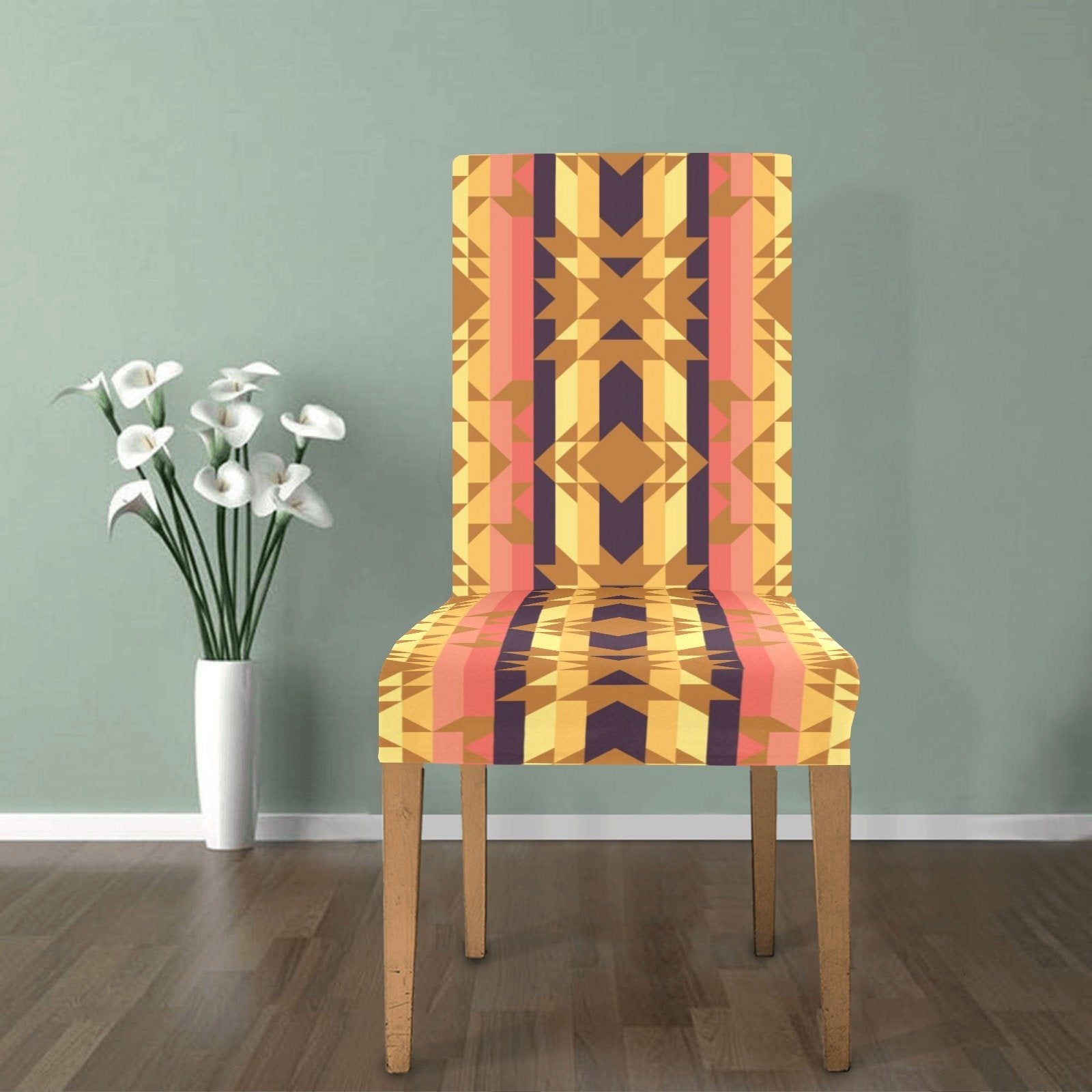 Infinite Sunset Chair Cover (Pack of 4) Chair Cover (Pack of 4) e-joyer