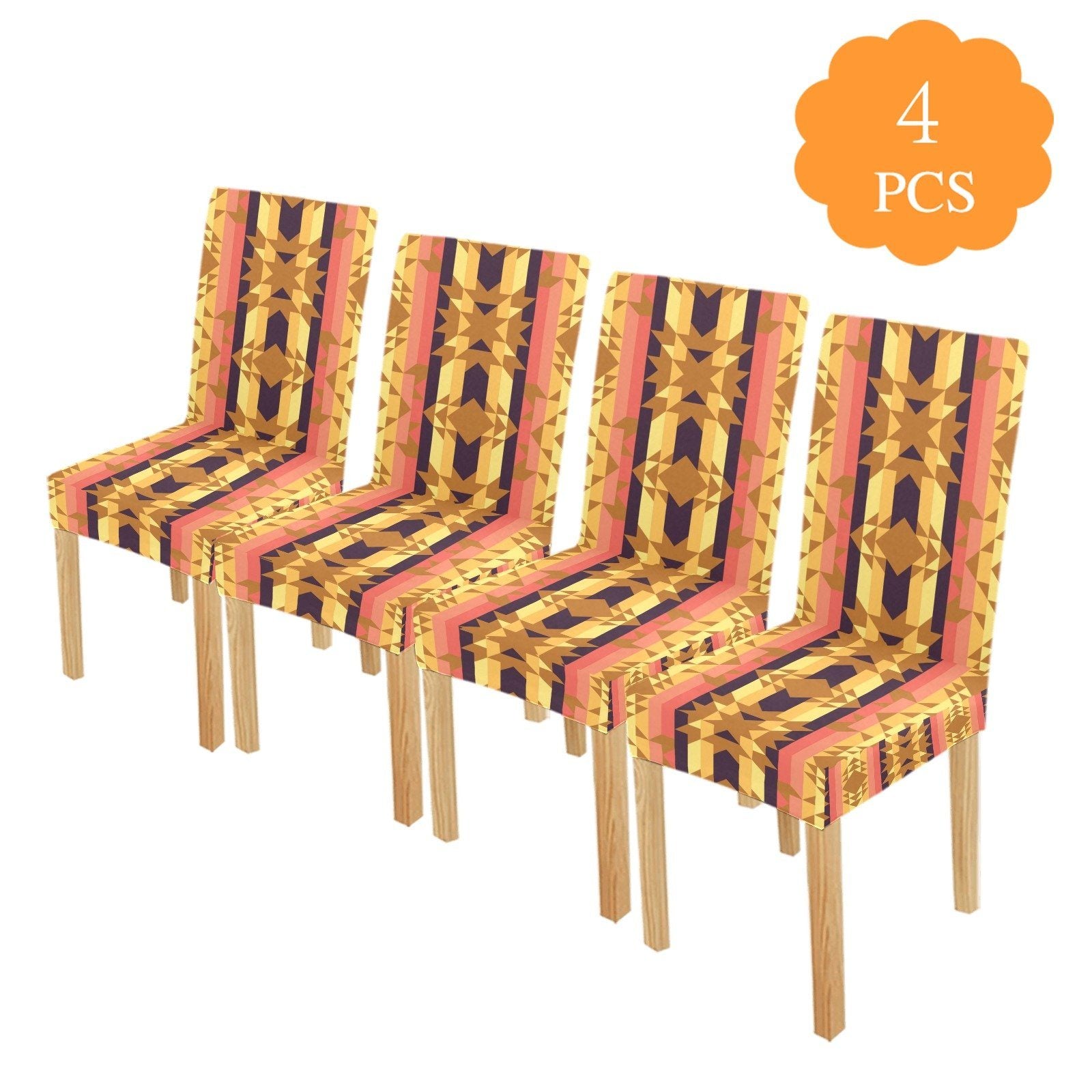 Infinite Sunset Chair Cover (Pack of 4) Chair Cover (Pack of 4) e-joyer