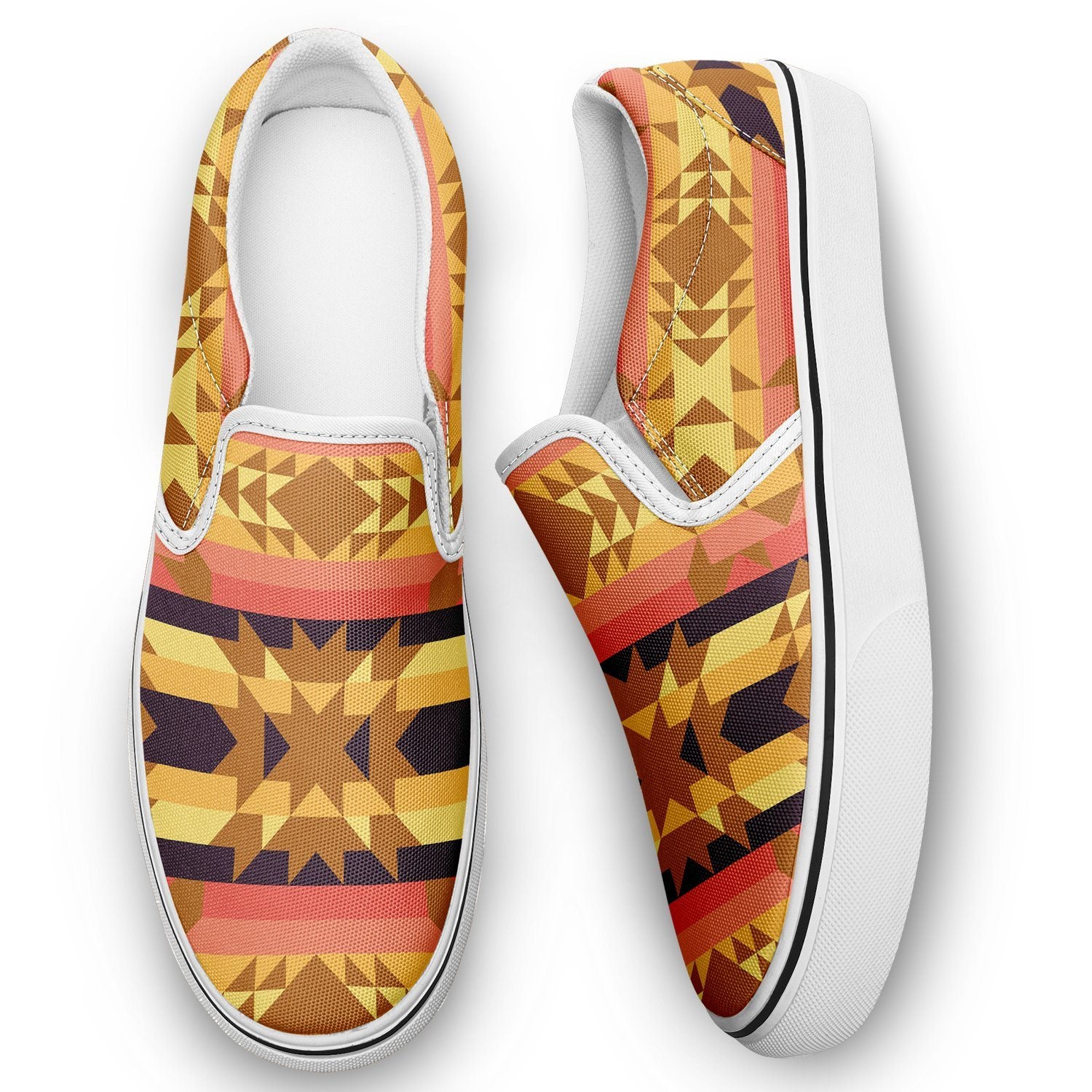 Infinite Sunset Otoyimm Kid's Canvas Slip On Shoes otoyimm Herman