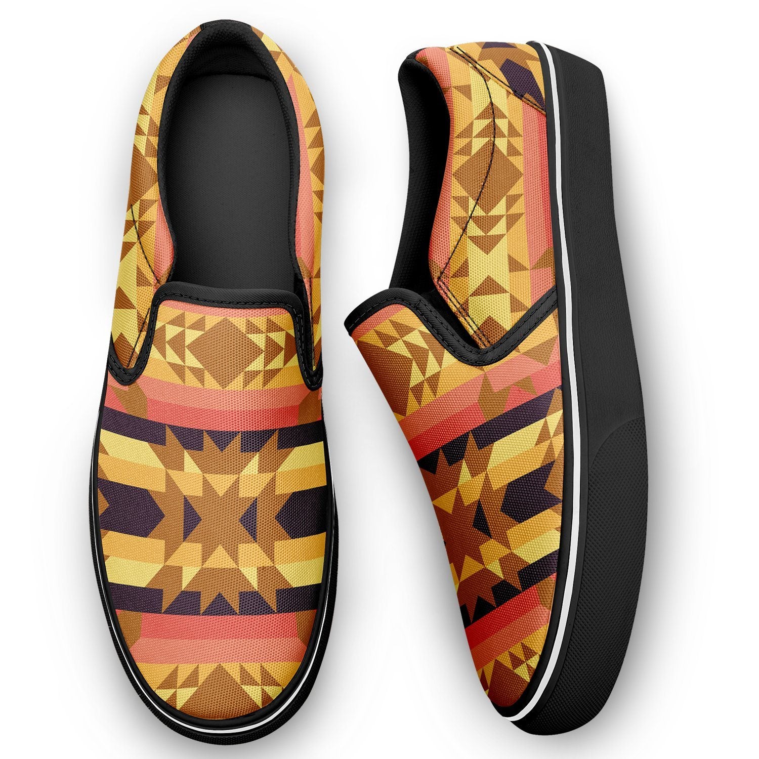 Infinite Sunset Otoyimm Kid's Canvas Slip On Shoes otoyimm Herman