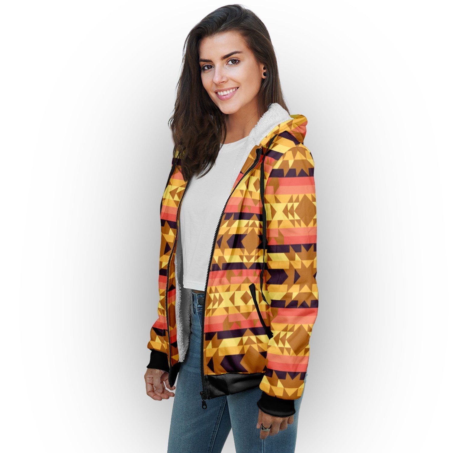 Infinite Sunset Sherpa Hoodie hoodie Herman