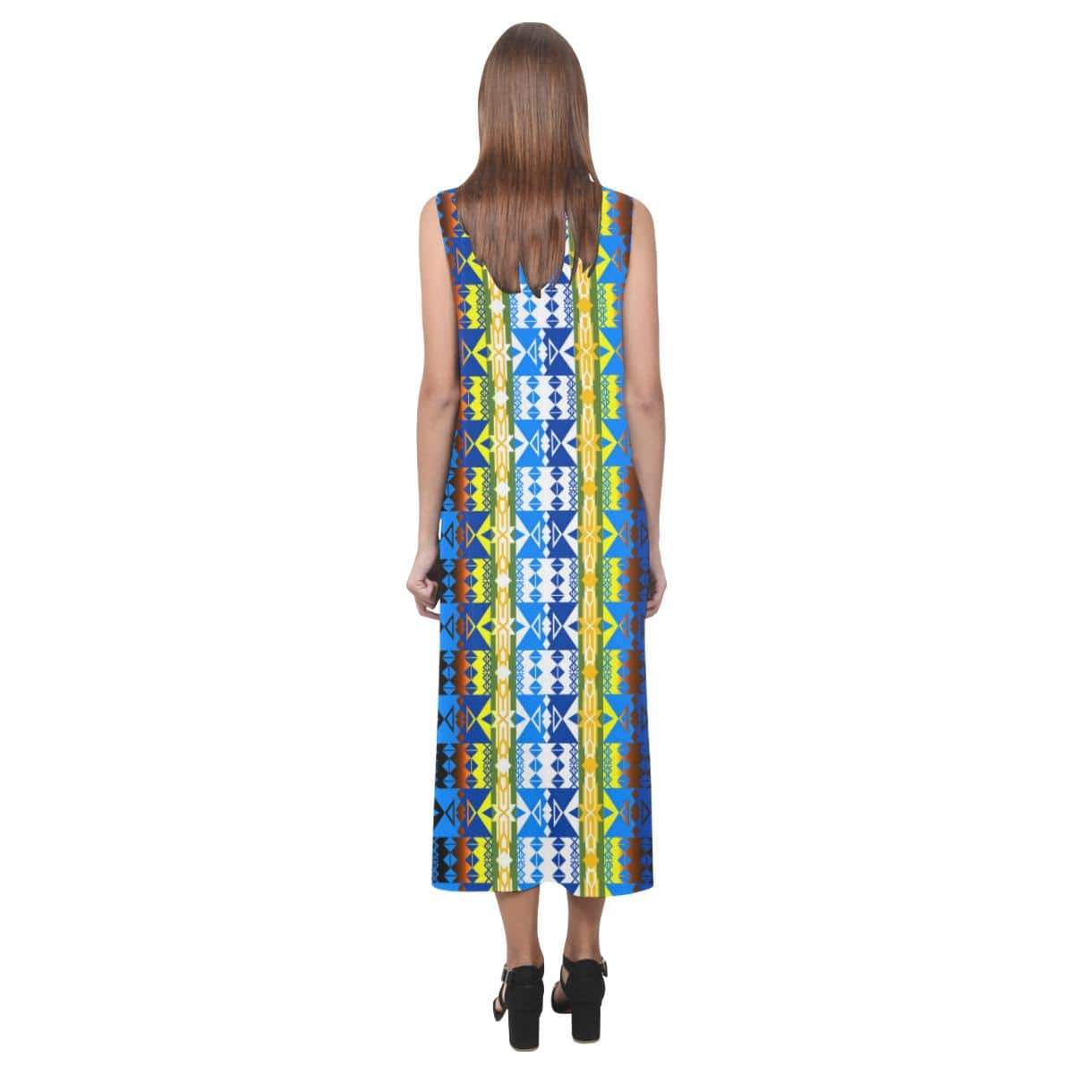 Inside the Council Lodge Phaedra Sleeveless Open Fork Long Dress (Model D08) Phaedra Sleeveless Open Fork Long Dress (D08) e-joyer