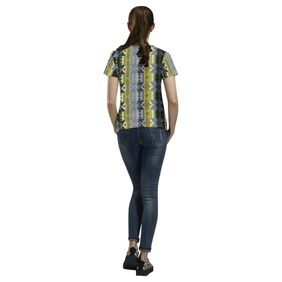 Inside the Deer Clan Lodge All Over Print T-shirt for Women/Large Size (USA Size) (Model T40) All Over Print T-Shirt for Women/Large (T40) e-joyer