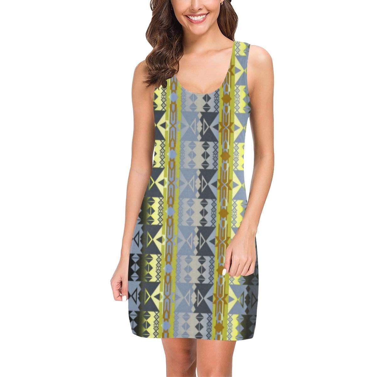 Inside the Deer Clan Lodge IkstsÃmiwa Vest Dress (Model D06) Medea Vest Dress (D06) e-joyer