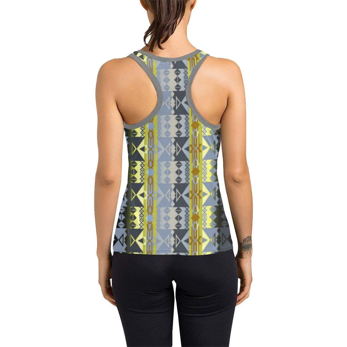 Inside the Deer Clan Lodge Women's Racerback Tank Top (Model T60) Racerback Tank Top (T60) e-joyer