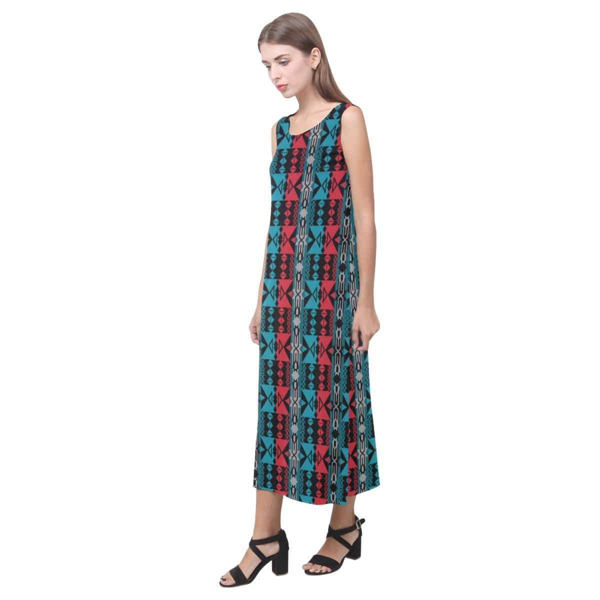 Inside the Lodge Phaedra Sleeveless Open Fork Long Dress (Model D08) Phaedra Sleeveless Open Fork Long Dress (D08) e-joyer