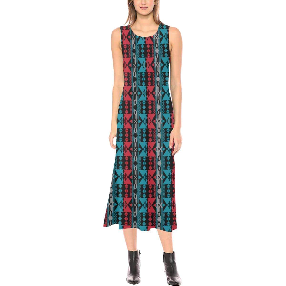 Inside the Lodge Phaedra Sleeveless Open Fork Long Dress (Model D08) Phaedra Sleeveless Open Fork Long Dress (D08) e-joyer