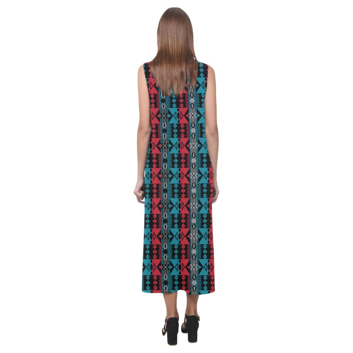 Inside the Lodge Phaedra Sleeveless Open Fork Long Dress (Model D08) Phaedra Sleeveless Open Fork Long Dress (D08) e-joyer