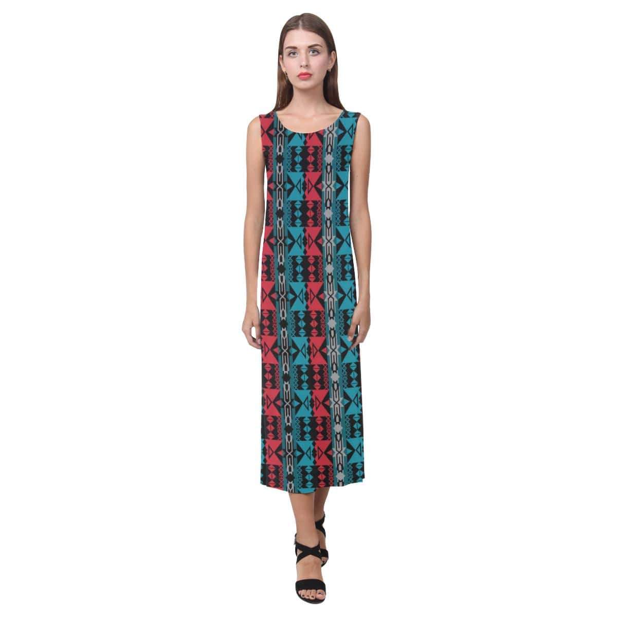 Inside the Lodge Phaedra Sleeveless Open Fork Long Dress (Model D08) Phaedra Sleeveless Open Fork Long Dress (D08) e-joyer