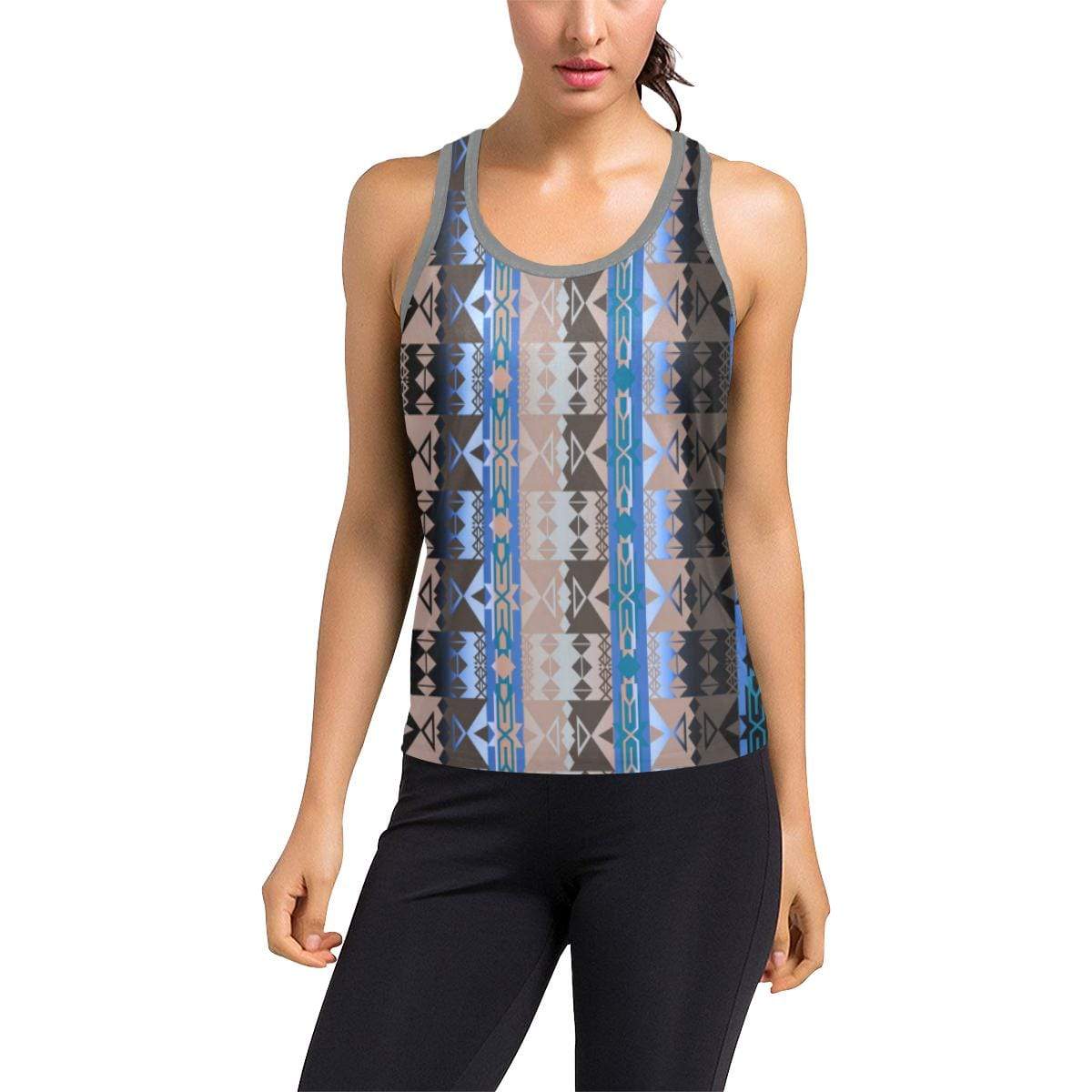 Inside the Paint Clan Lodge Women's Racerback Tank Top (Model T60) Racerback Tank Top (T60) e-joyer