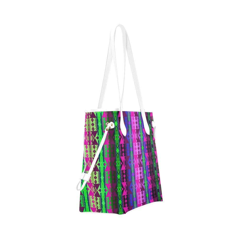 Inside the Quillwork Lodge Clover Canvas Tote Bag (Model 1661) Clover Canvas Tote Bag (1661) e-joyer