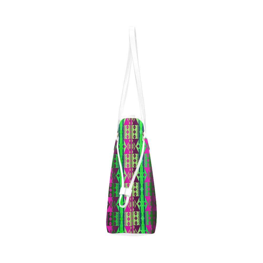 Inside the Quillwork Lodge Clover Canvas Tote Bag (Model 1661) Clover Canvas Tote Bag (1661) e-joyer