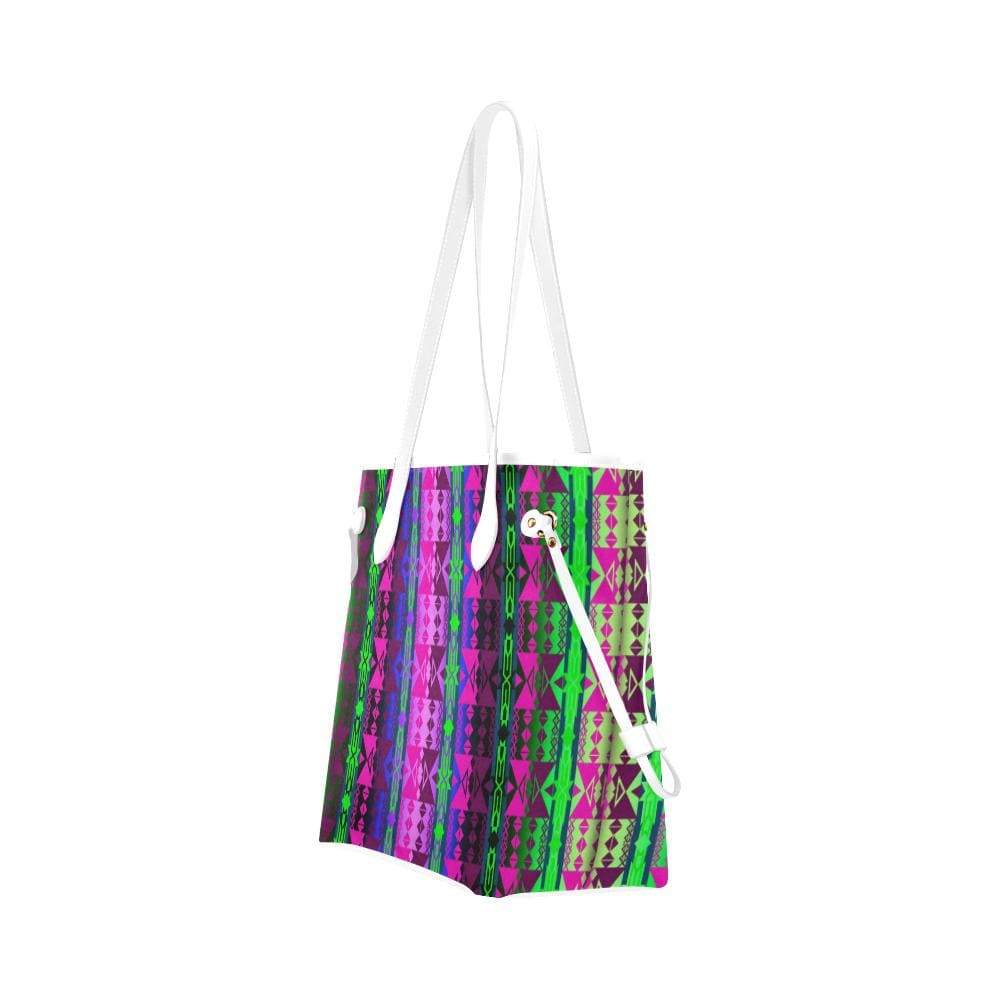 Inside the Quillwork Lodge Clover Canvas Tote Bag (Model 1661) Clover Canvas Tote Bag (1661) e-joyer