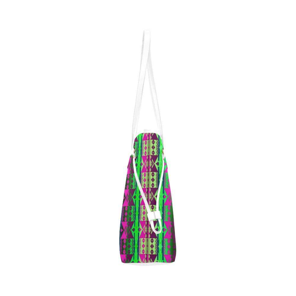 Inside the Quillwork Lodge Clover Canvas Tote Bag (Model 1661) Clover Canvas Tote Bag (1661) e-joyer