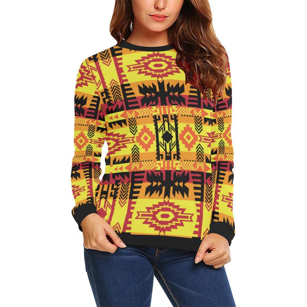 Journey of Generations All Over Print Crewneck Sweatshirt for Women (Model H18) Crewneck Sweatshirt for Women (H18) e-joyer