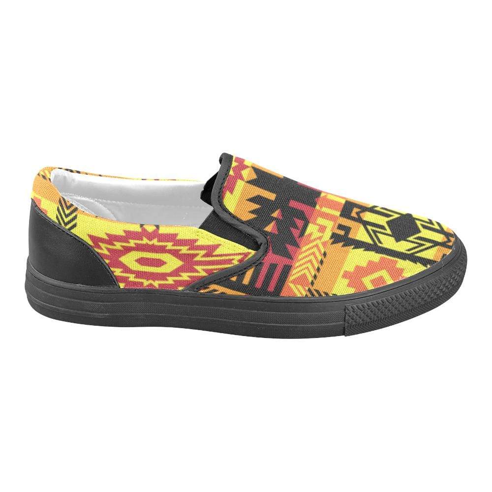 Journey of Generations Men's Unusual Slip-on Canvas Shoes (Model 019) Men's Unusual Slip-on Canvas Shoes (019) e-joyer