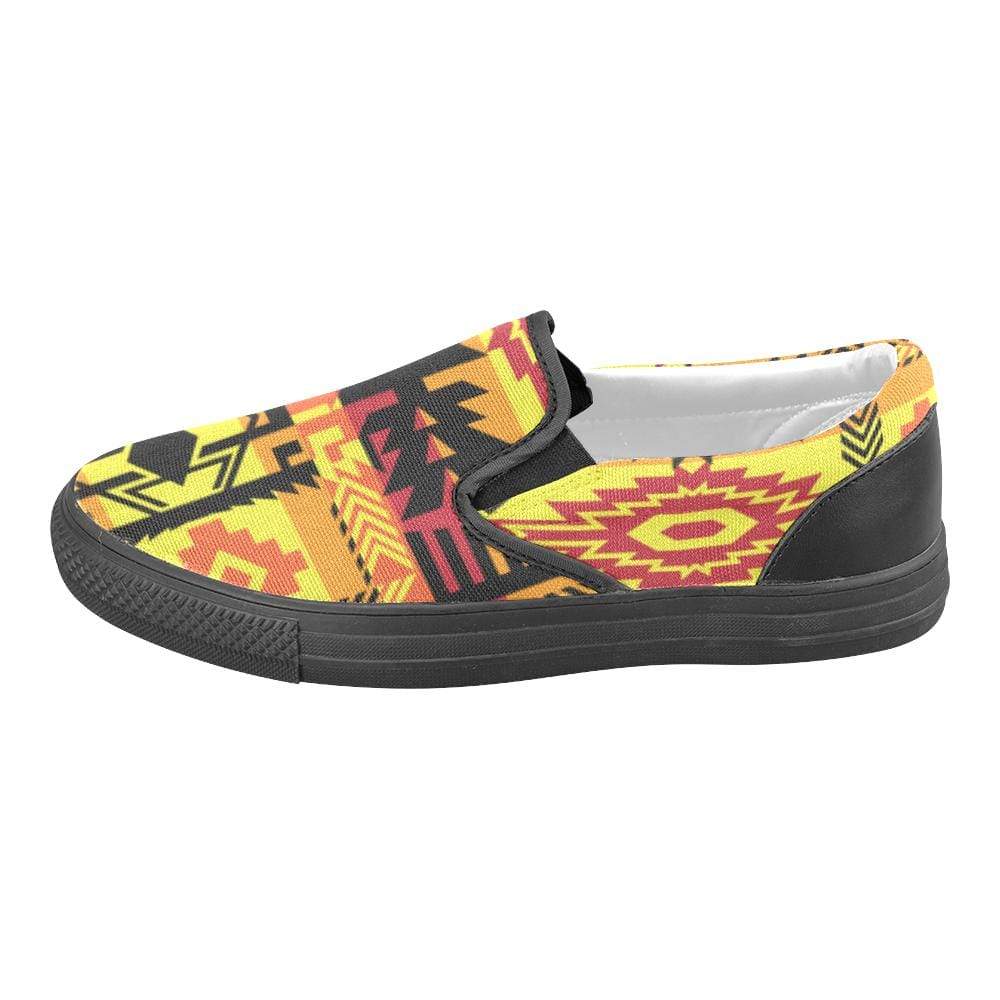 Journey of Generations Men's Unusual Slip-on Canvas Shoes (Model 019) Men's Unusual Slip-on Canvas Shoes (019) e-joyer