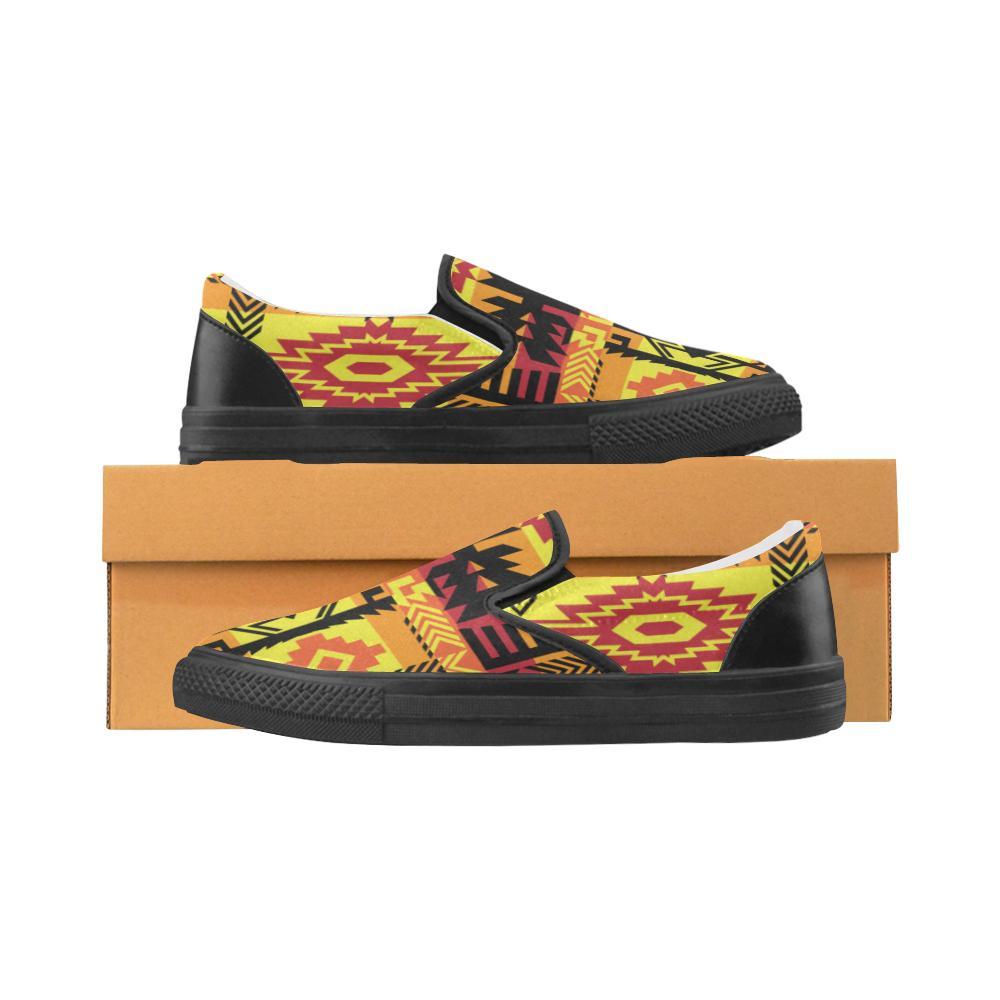 Journey of Generations Men's Unusual Slip-on Canvas Shoes (Model 019) Men's Unusual Slip-on Canvas Shoes (019) e-joyer