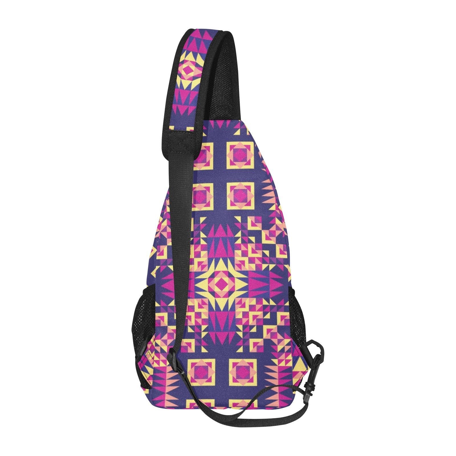 Kaleidoscope Bleu All Over Print Chest Bag (Model 1719) All Over Print Chest Bag (1719) e-joyer