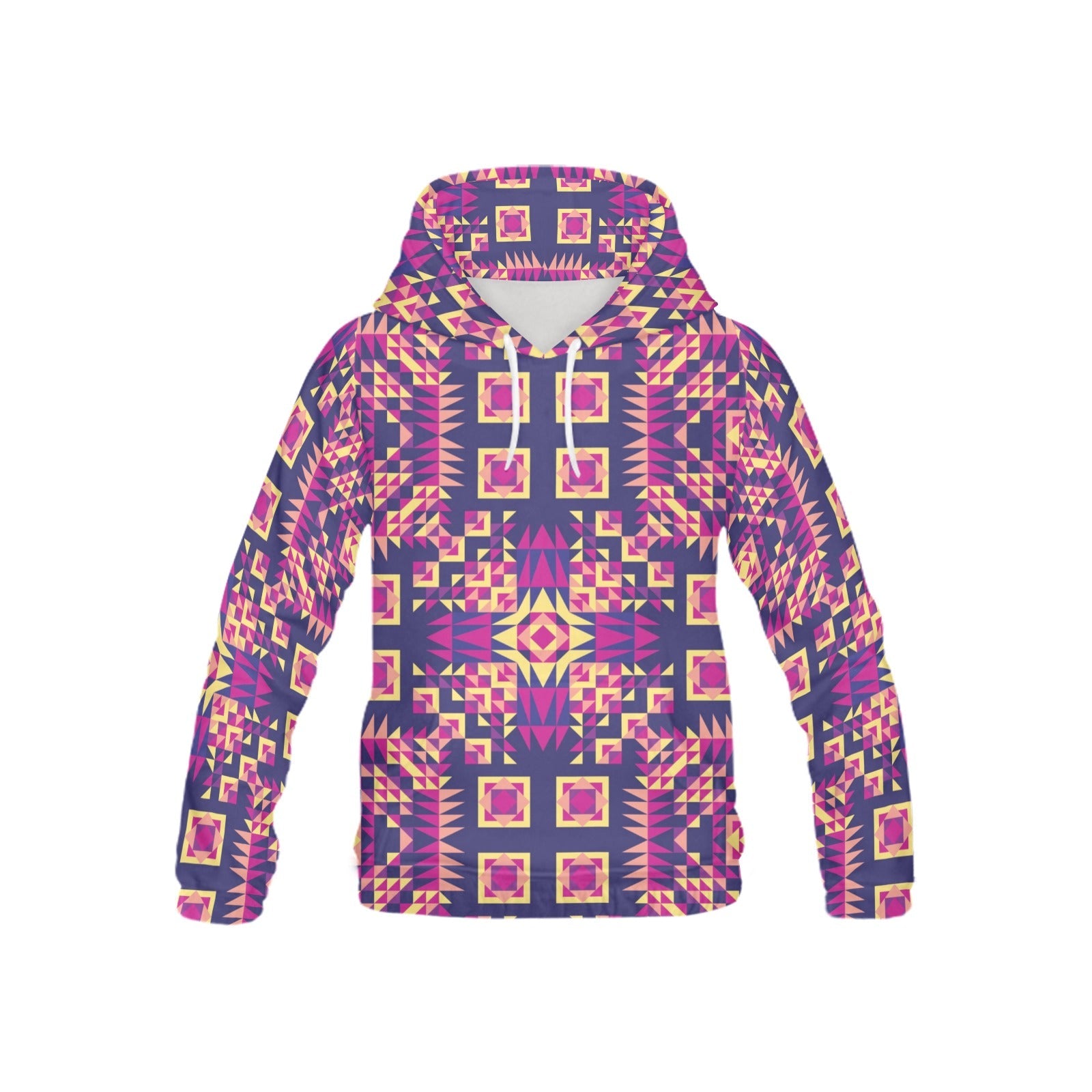 Kaleidoscope Bleu All Over Print Hoodie for Kid (USA Size) (Model H13) All Over Print Hoodie for Kid (H13) e-joyer