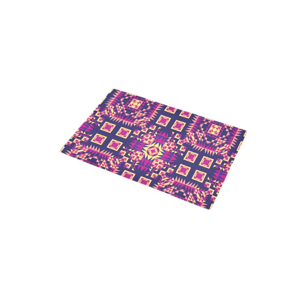 Kaleidoscope Bleu Bath Rug 16''x 28'' Bath Rug 16''x 28'' e-joyer