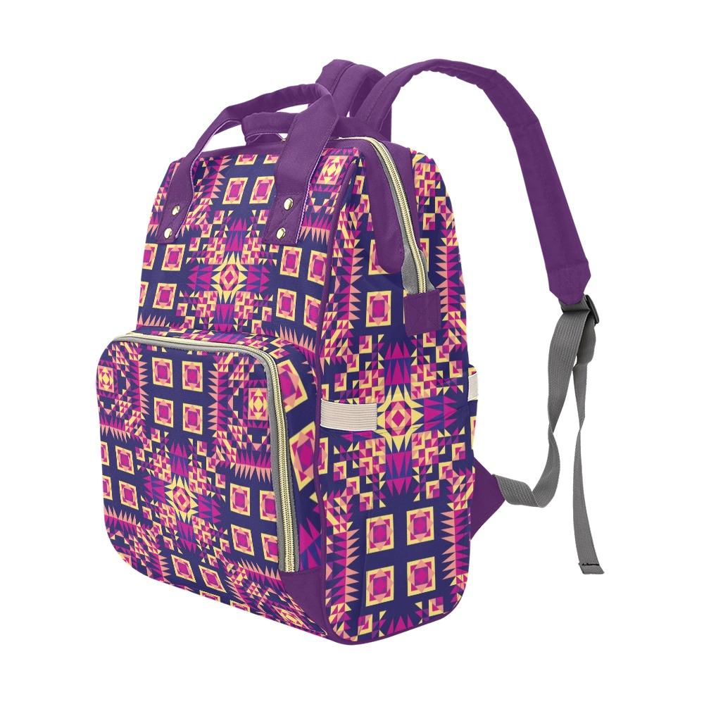 Kaleidoscope Bleu Multi-Function Diaper Backpack/Diaper Bag (Model 1688) bag e-joyer