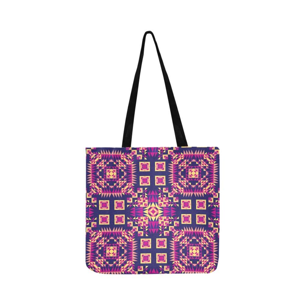 Kaleidoscope Bleu Reusable Shopping Bag Model 1660 (Two sides) Shopping Tote Bag (1660) e-joyer