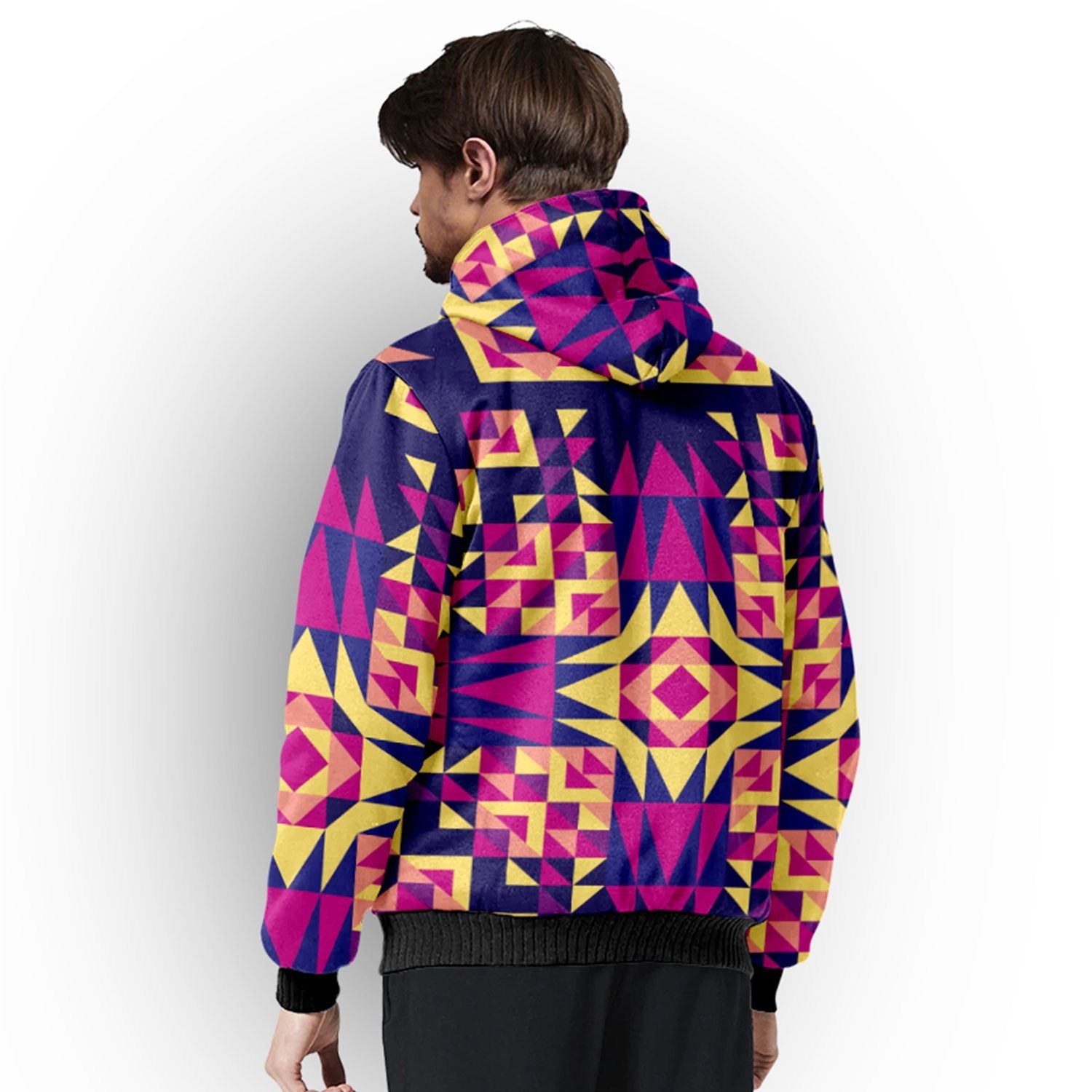 Kaleidoscope Bleu Sherpa Hoodie hoodie Herman