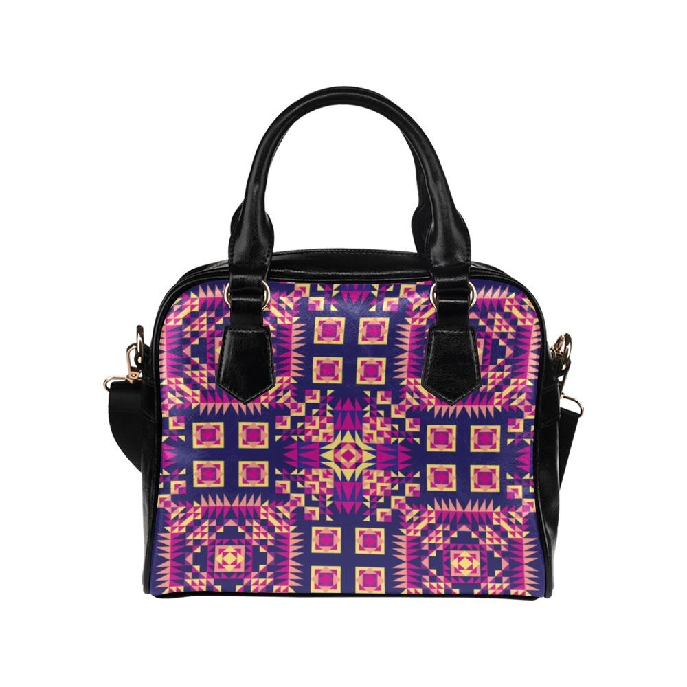 Kaleidoscope Bleu Shoulder Handbag (Model 1634) Shoulder Handbags (1634) e-joyer