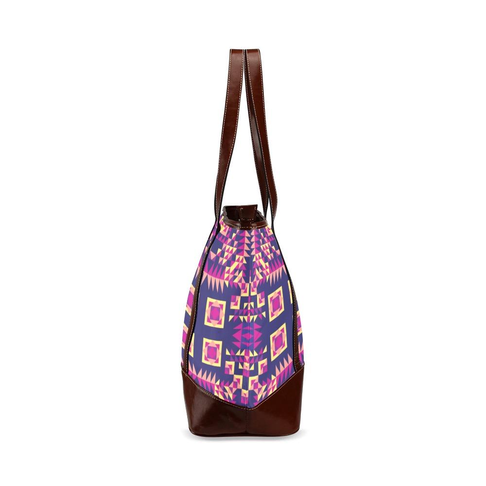 Kaleidoscope Bleu Tote Handbag (Model 1642) Tote Handbags (1642) e-joyer