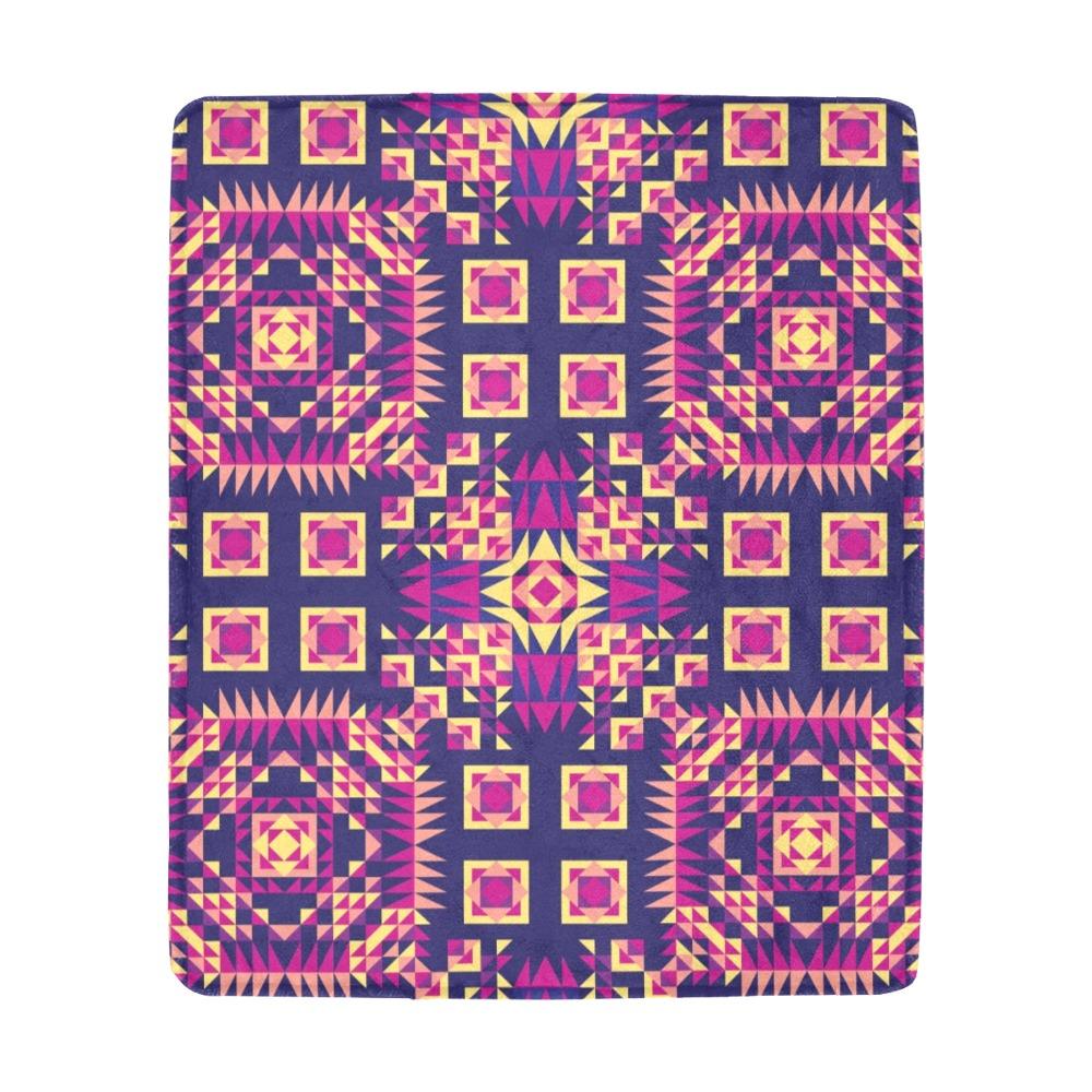 Kaleidoscope Bleu Ultra-Soft Micro Fleece Blanket 50"x60" Ultra-Soft Blanket 50''x60'' e-joyer