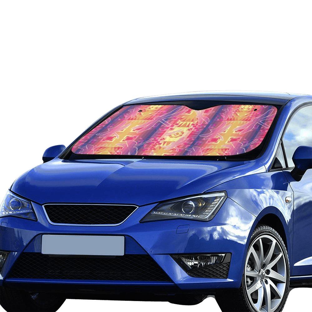 Kaleidoscope Dragonfly Car Sun Shade 55"x30" Car Sun Shade e-joyer