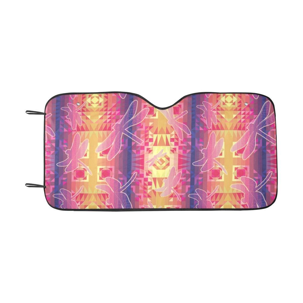Kaleidoscope Dragonfly Car Sun Shade 55"x30" Car Sun Shade e-joyer