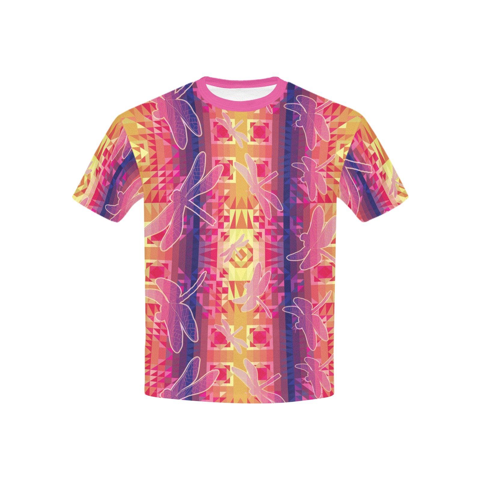Kaleidoscope Dragonfly Kids' All Over Print T-shirt (USA Size) (Model T40) All Over Print T-shirt for Kid (T40) e-joyer