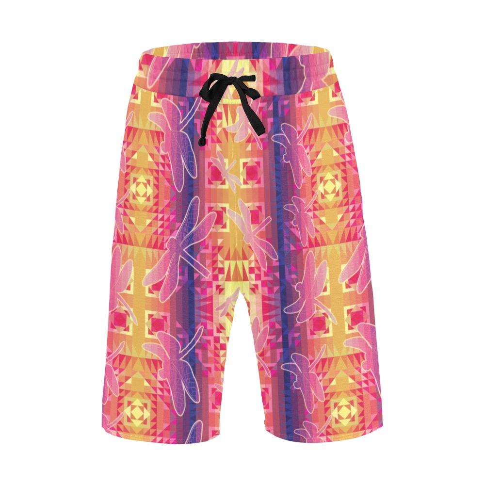 Kaleidoscope Dragonfly Men's All Over Print Casual Shorts (Model L23) Men's Casual Shorts (L23) e-joyer
