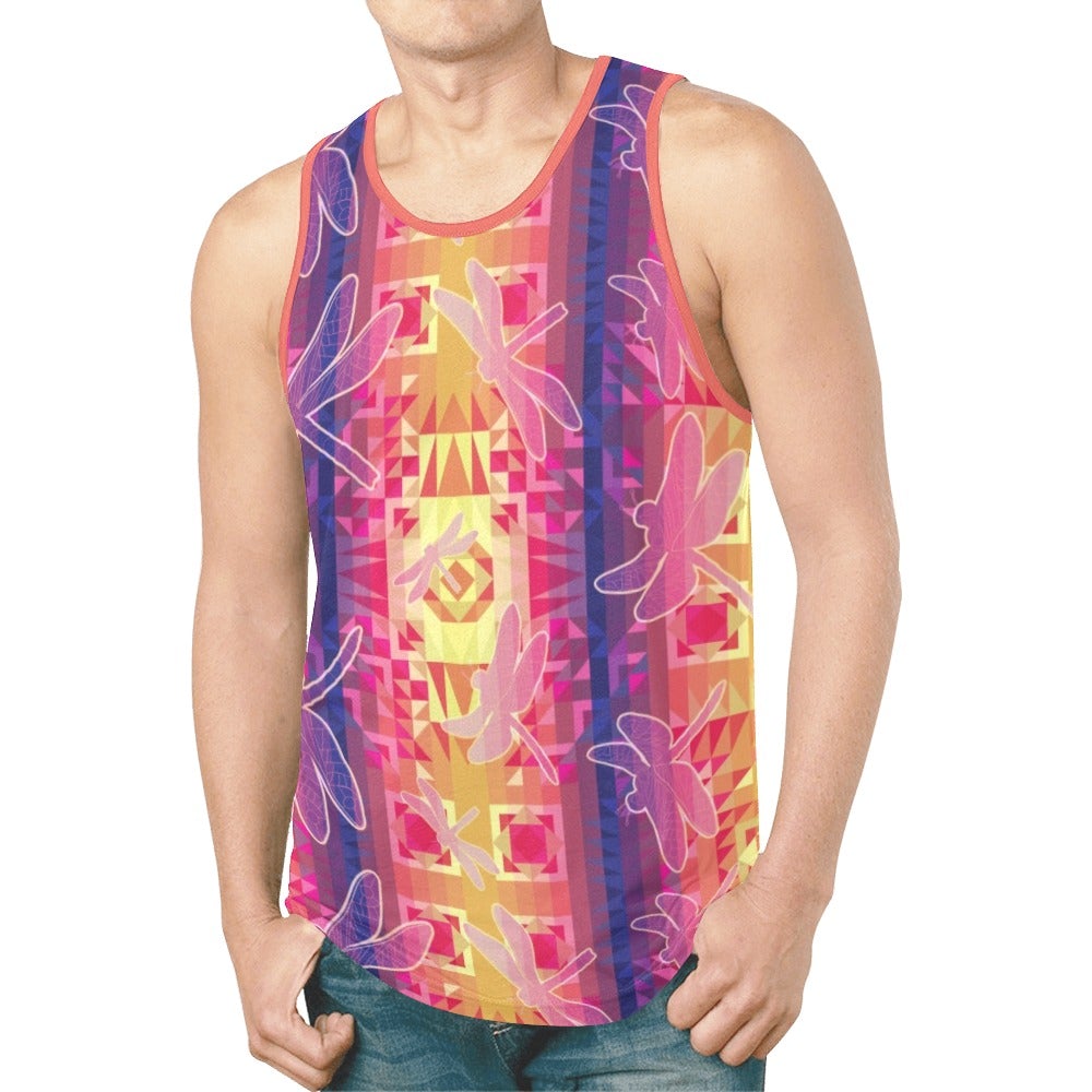 Kaleidoscope Dragonfly New All Over Print Tank Top for Men (Model T46) New All Over Print Tank Top for Men (T46) e-joyer
