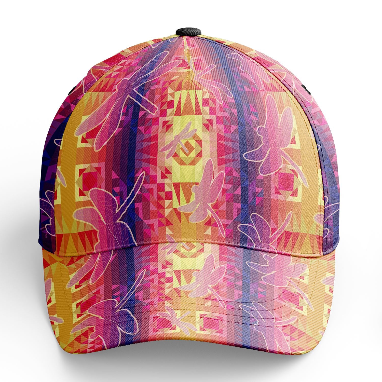 Kaleidoscope Dragonfly Snapback Hat hat Herman
