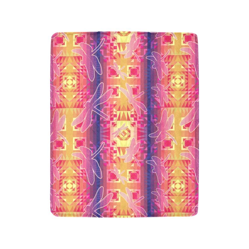 Kaleidoscope Dragonfly Ultra-Soft Micro Fleece Blanket 40"x50" Ultra-Soft Blanket 40''x50'' e-joyer