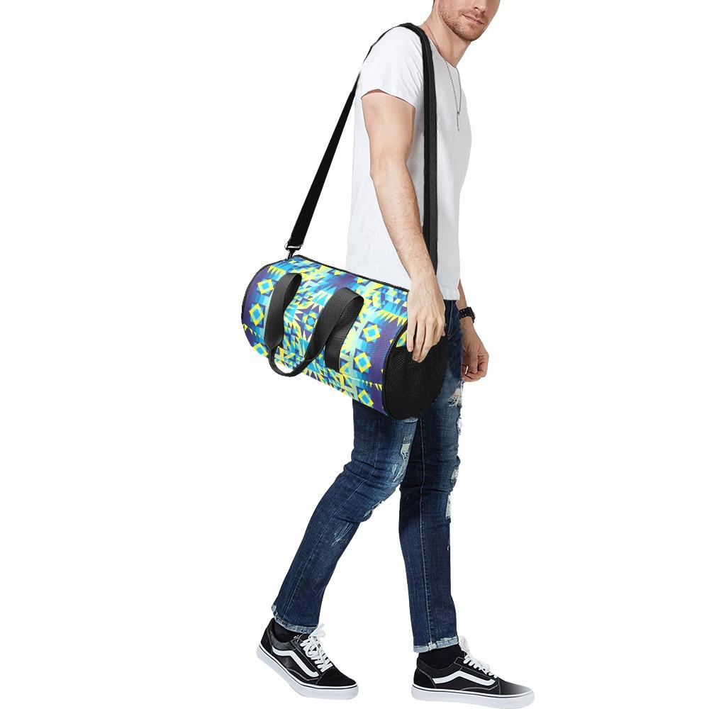 Kaleidoscope Jaune Bleu Duffle Bag (Model 1679) Duffle Bag (1679) e-joyer