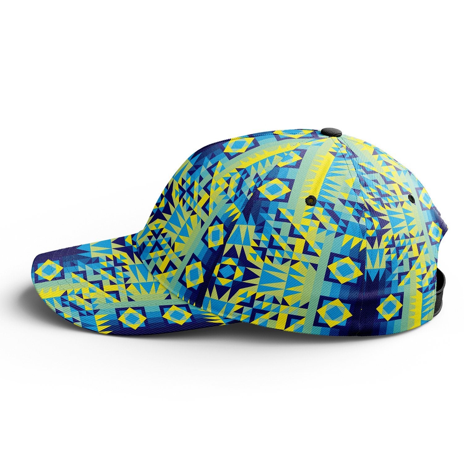 Kaleidoscope Jaune Bleu Snapback Hat hat Herman