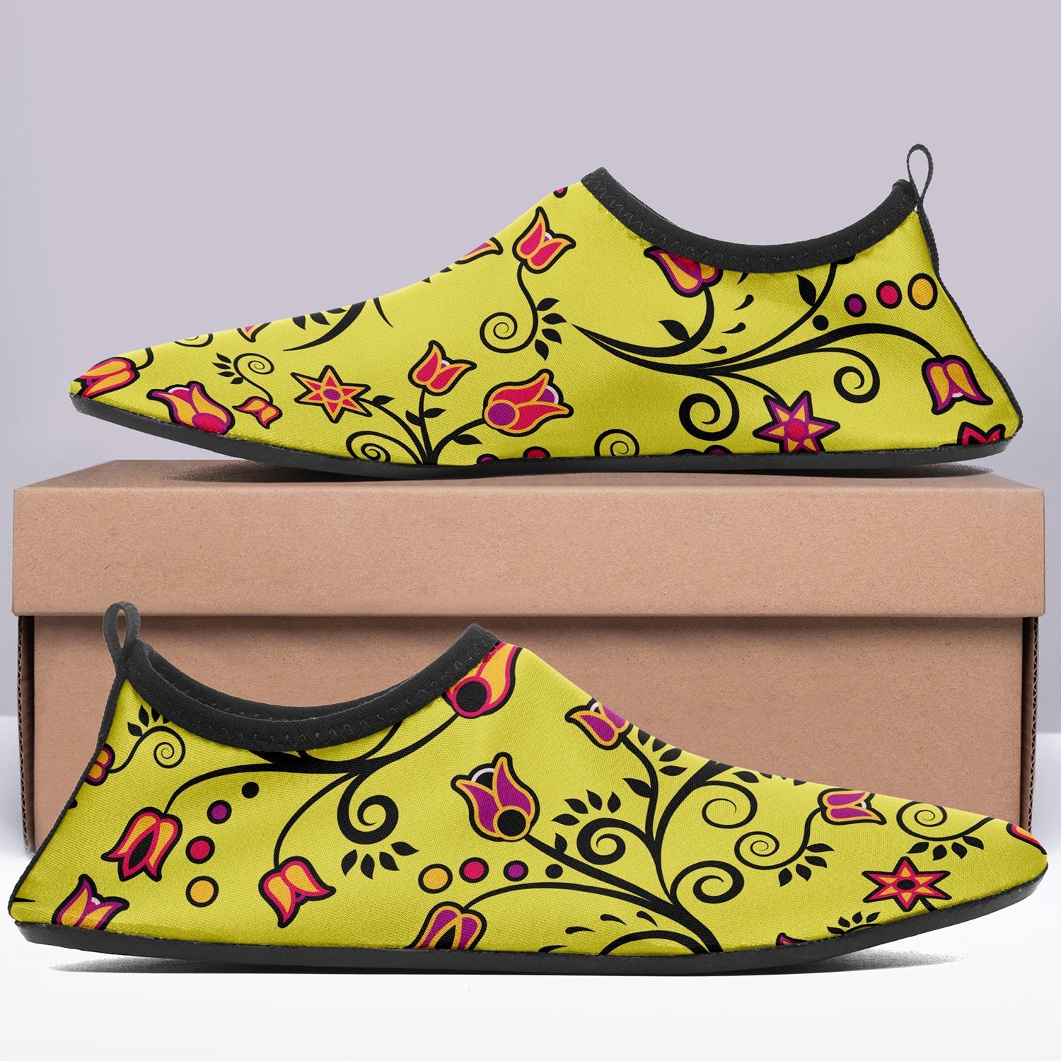 Key Lime Star Kid's Sockamoccs Slip On Shoes Herman
