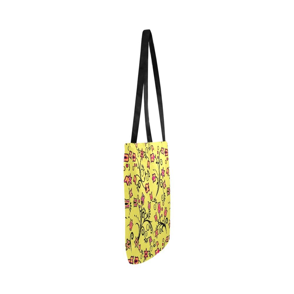 Key Lime Star Reusable Shopping Bag Model 1660 (Two sides) Shopping Tote Bag (1660) e-joyer