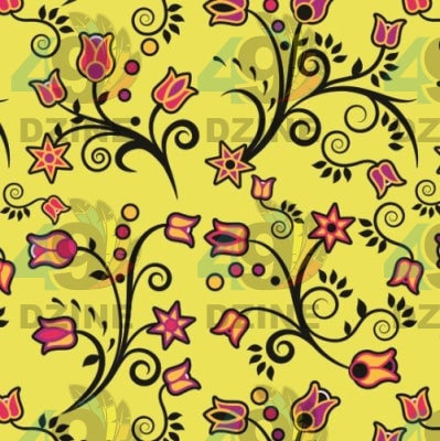 Key Lime Star Satin Fabric 49DzineStore