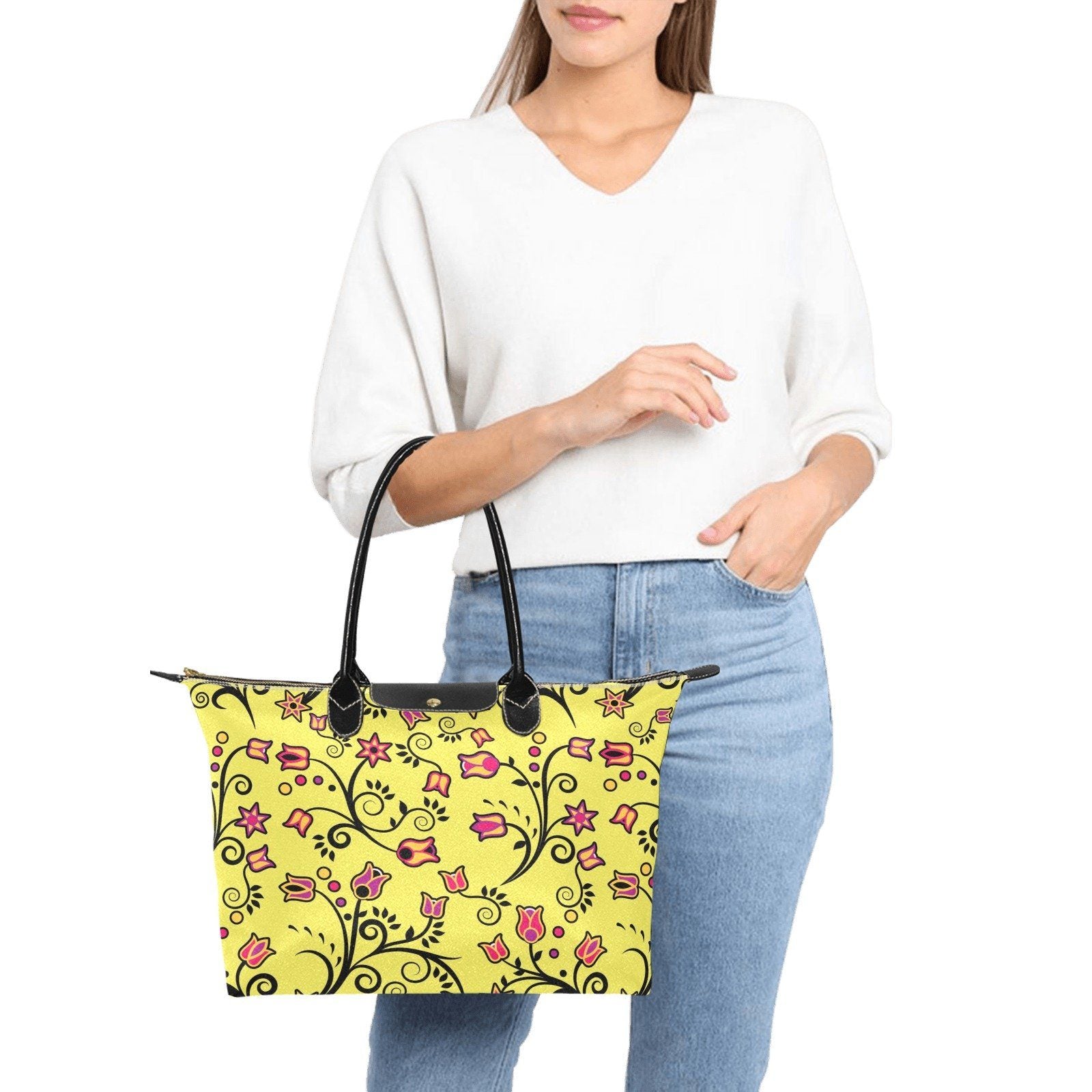 Key Lime Star Single-Shoulder Lady Handbag (Model 1714) bag e-joyer