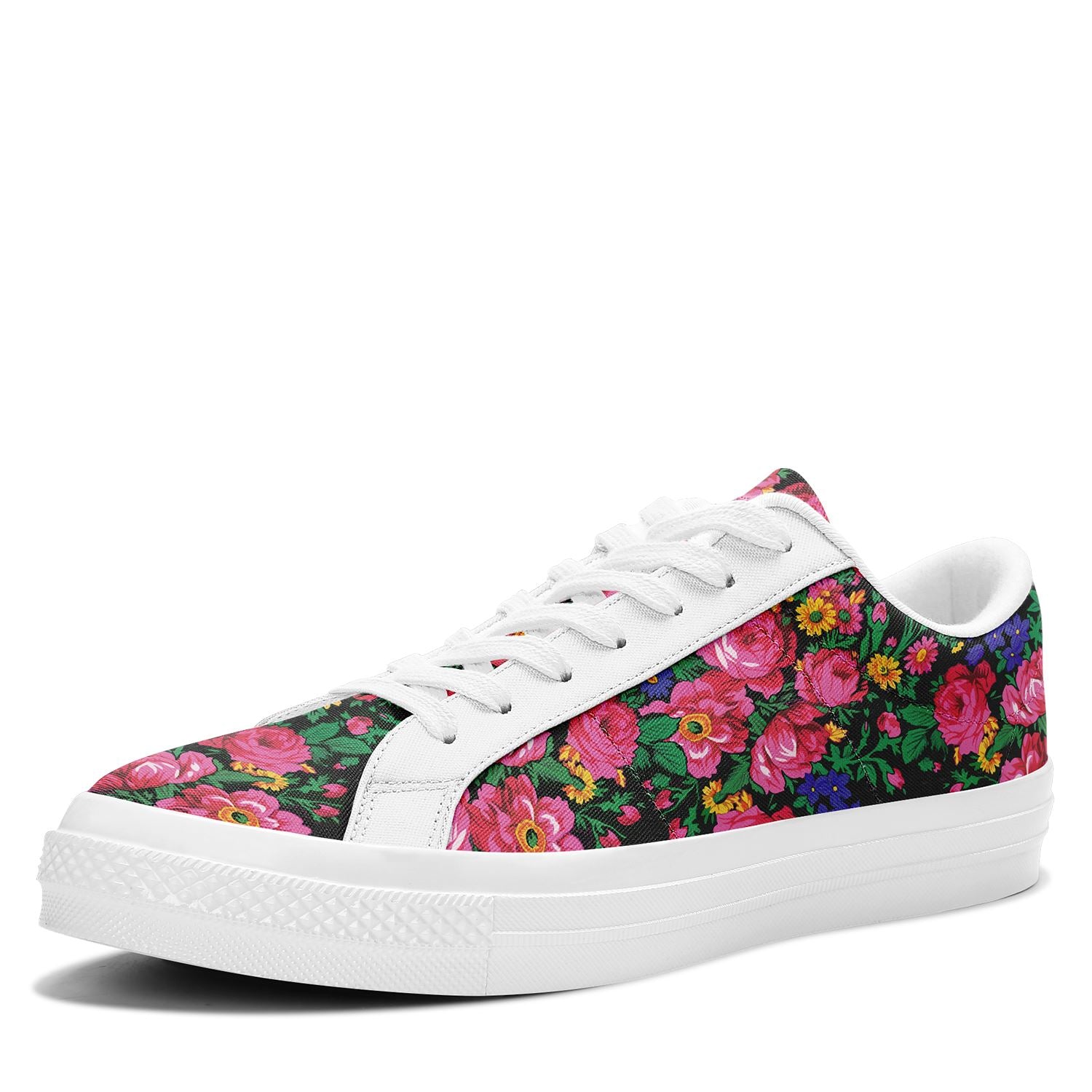 Kokum's Revenge - Black Aapisi Low Top Canvas Shoes White Sole 49 Dzine