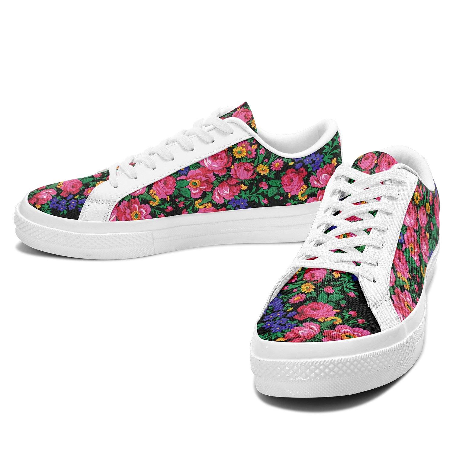Kokum's Revenge - Black Aapisi Low Top Canvas Shoes White Sole 49 Dzine