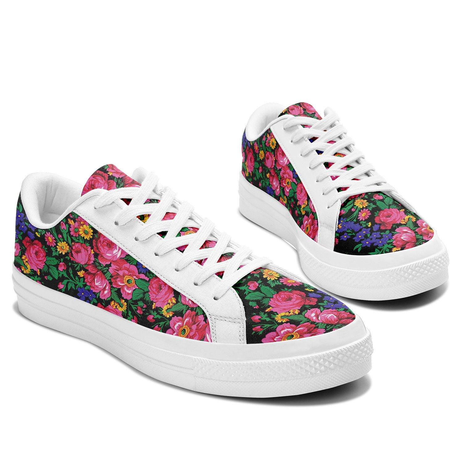 Kokum's Revenge - Black Aapisi Low Top Canvas Shoes White Sole 49 Dzine